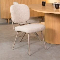 Eetkamerstoel Singapore Naturel Boucle