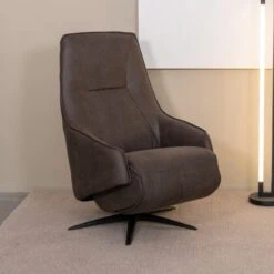 Fauteuil Odense Antraciet Microleder