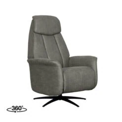 Fauteuil Oslo Taupe Microleder