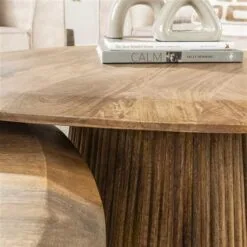 Jean Salontafel set van 2 driehoekig Mangohout