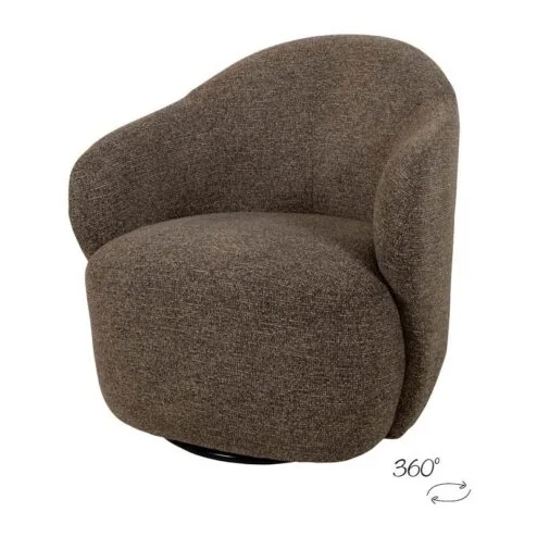 Jessey draaifauteuil Bruin
