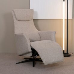 Lund Elektrische Fauteuil Naturel Boucle