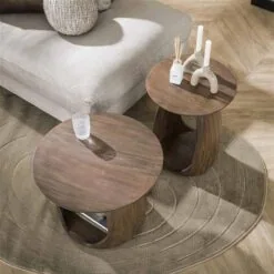 Luno Bijzettafel S Acaciahout bruin 49cm