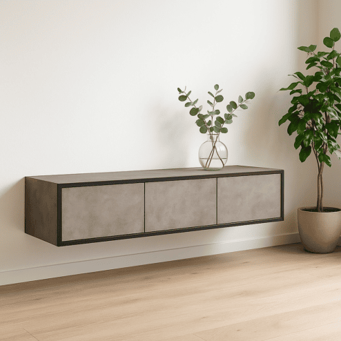 Montana Zwevend Tv meubel – Pebble stone