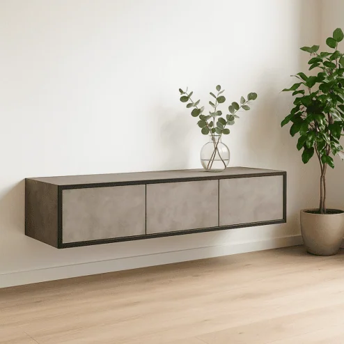 Montana Zwevend Tv meubel – Pebble stone