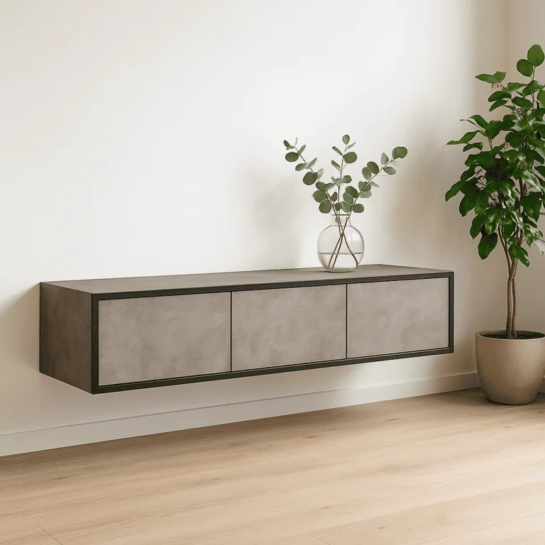 Montana Zwevend Tv meubel – Pebble stone