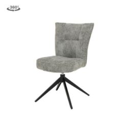 Travis Eetkamerstoel Grijs stof