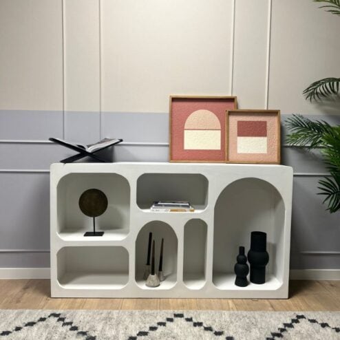 Zara Dressoir Mangohout Wit 160cm