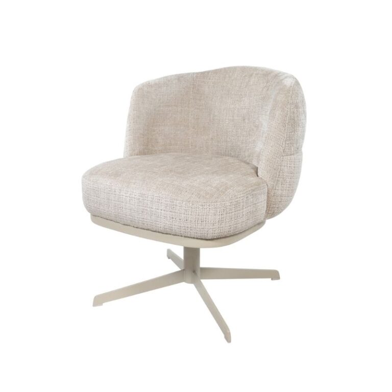 Zion eetkamerfauteuil draaipoot Taupe