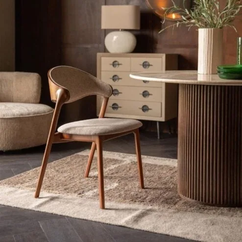 Eetkamerstoel Babington Walnoot