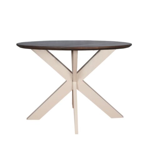 Eettafel Martin rond Walnoot Zand poot 150cm