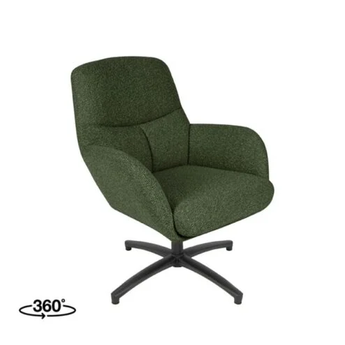 Fauteuil Chill Zone Forest Boucle Zwarte poot