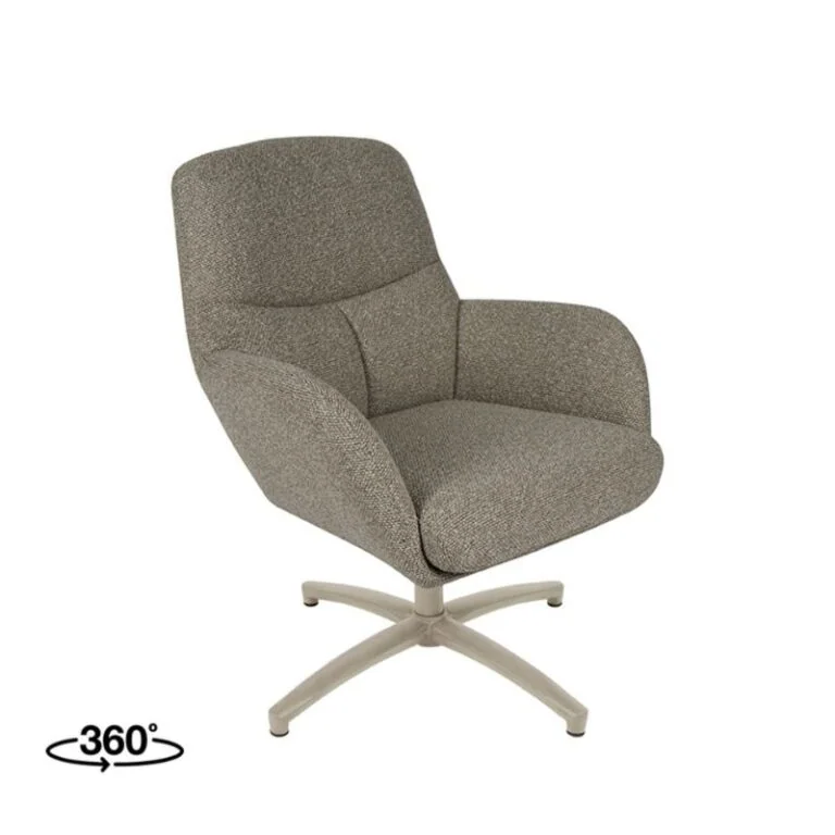 Fauteuil Chill Zone Mushroom Boucle Taupe poot