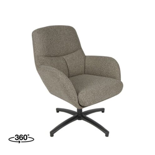 Fauteuil Chill Zone Mushroom Boucle Zwarte poot