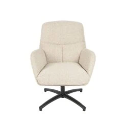 Fauteuil Chill Zone Naturel Boucle Zwarte poot