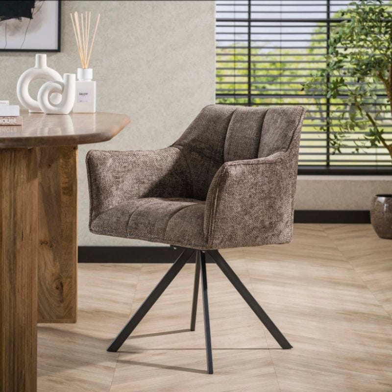 Kelly Eetkamerstoel rich Taupe