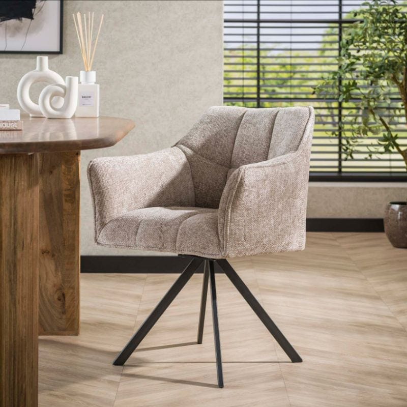 Beige eetkamerstoelen