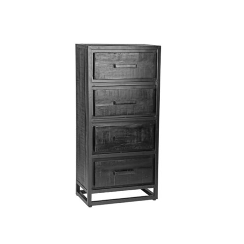 Ladekast Chili Zwart Mangohout 50cm