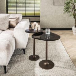 Nova Bijzettafel L Koper / Glas 38cm