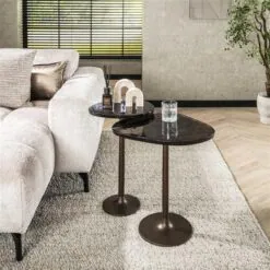 Nova Bijzettafel M Koper / Glas 50cm