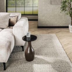 Nova Bijzettafel druppel S Koper / Glas 30cm