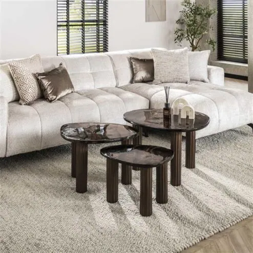 Nova Salontafel M Koper / Glas 62cm