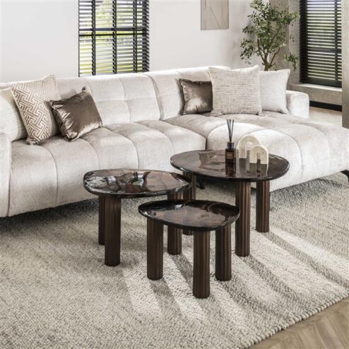 Nova Salontafel S Koper / Glas 51cm