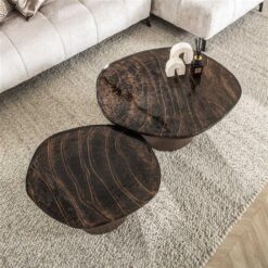 Nova Salontafel set van 2 Koper / Glas