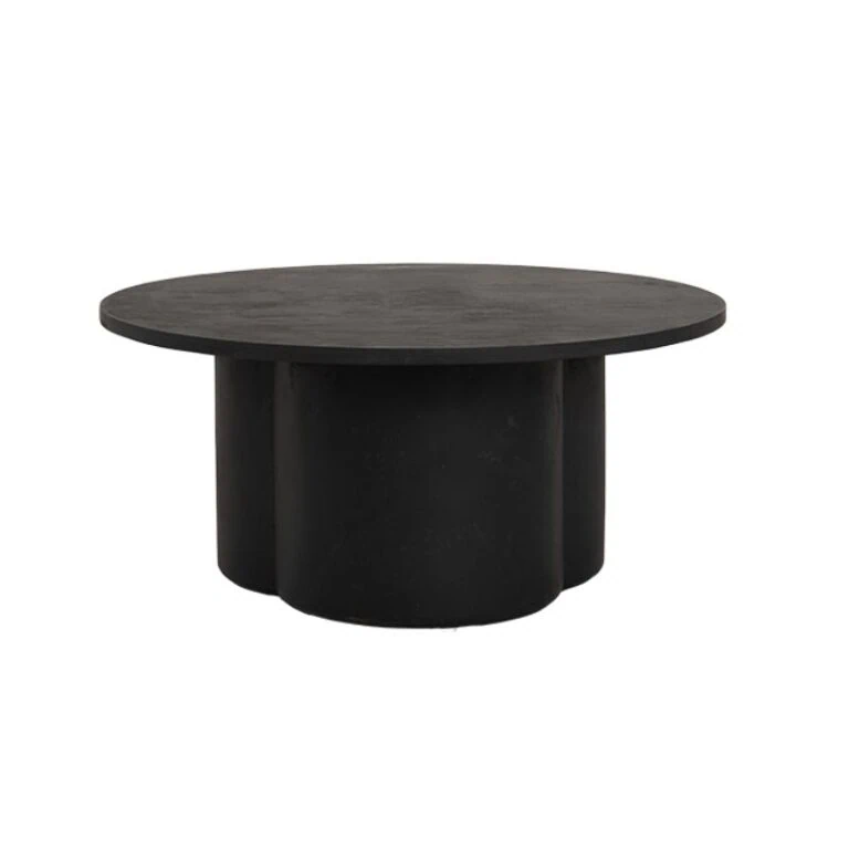 Palazzo Salontafel rond L zwart 90cm