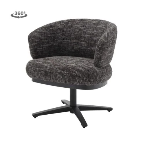 Perca Eetkamerfauteuil Blauw-Grijs