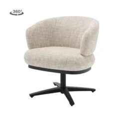 Perca Eetkamerfauteuil Gebroken wit