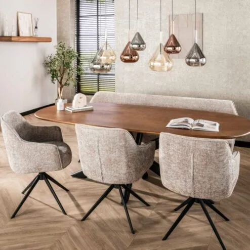 Ramas Eetkamerstoel draaibaar rich Zand