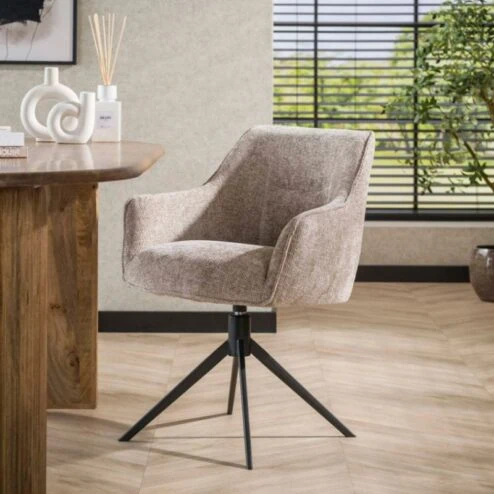 Ramas Eetkamerstoel draaibaar rich Zand