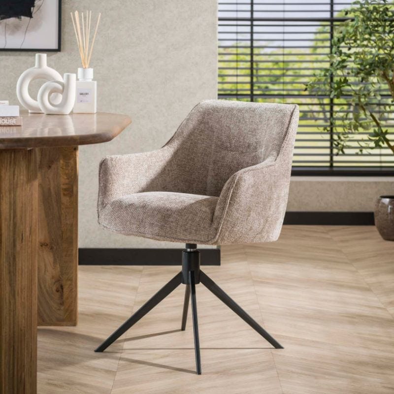 Ramas Eetkamerstoel draaibaar rich Zand