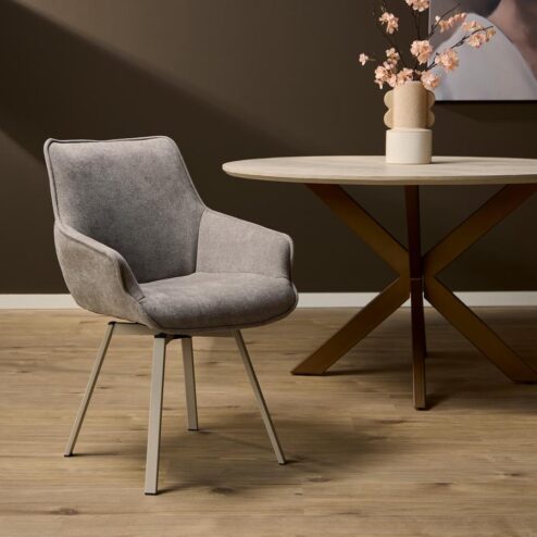 Elise Eetkamerstoel Taupe
