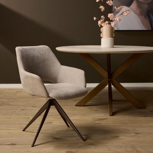 Alec Eetkamerstoel Beige