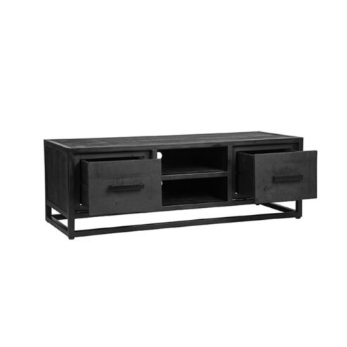 Tv meubel Chili Zwart Mangohout 120cm