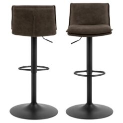 Alaric Barkruk Antraciet/bruin Stof