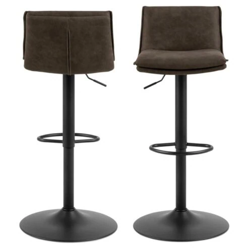 Alaric Barkruk Antraciet/bruin Stof