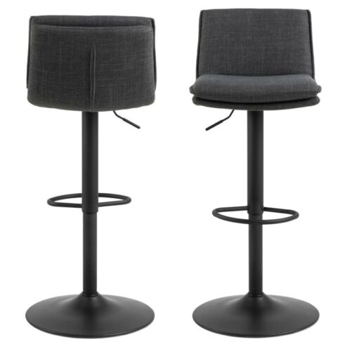 Alaric Barkruk Donkergrijs Stof