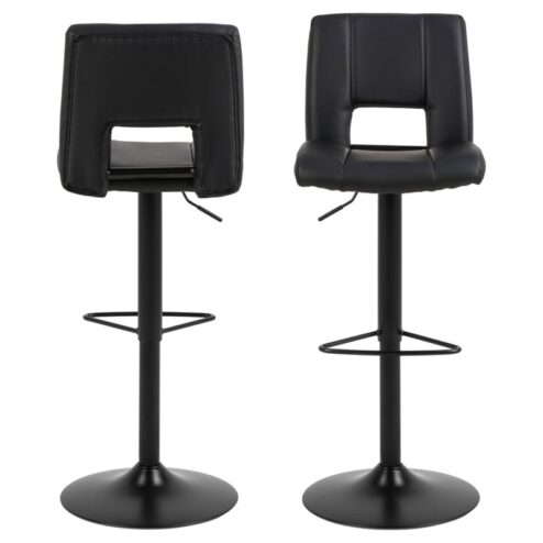 Alisanne Barkruk Antraciet PU Leer