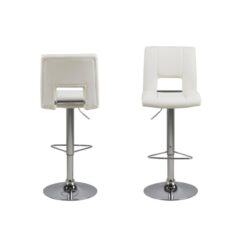 Alisanne Barkruk Wit PU Leer