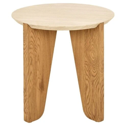 Almari Bijzettafel Beige rond 50cm