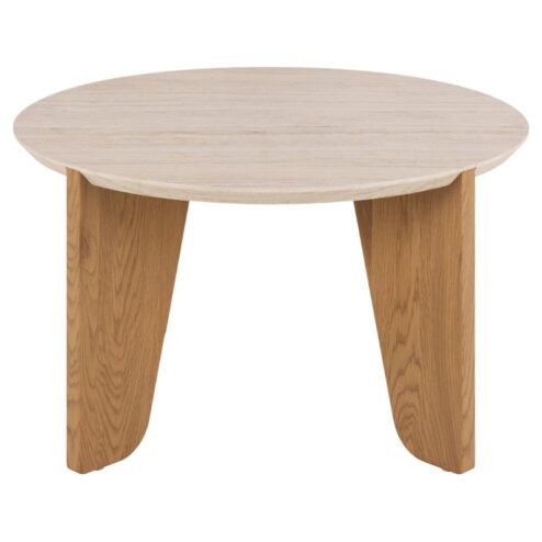 Almari Salontafel Beige rond 80cm