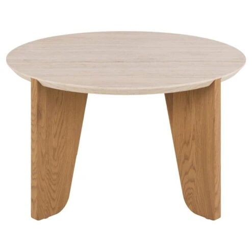 Almari Salontafel Beige rond 80cm
