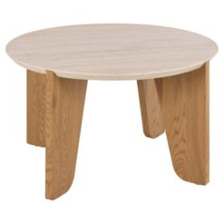 Almari Salontafel Beige rond 80cm