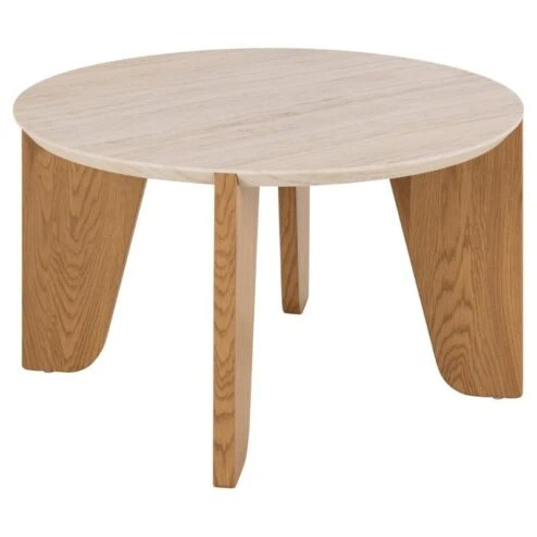 Almari Salontafel Beige rond 80cm