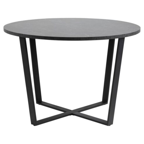 Arvico Eettafel Zwart rond 110cm