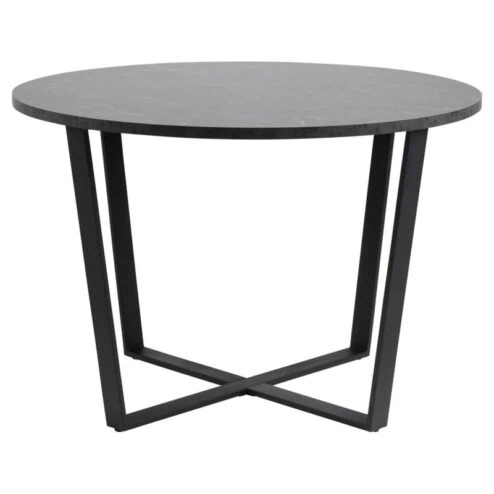 Arvico Eettafel Zwart rond 110cm