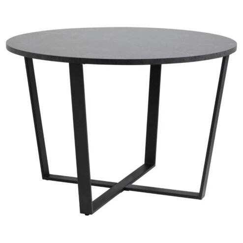 Arvico Eettafel Zwart rond 110cm